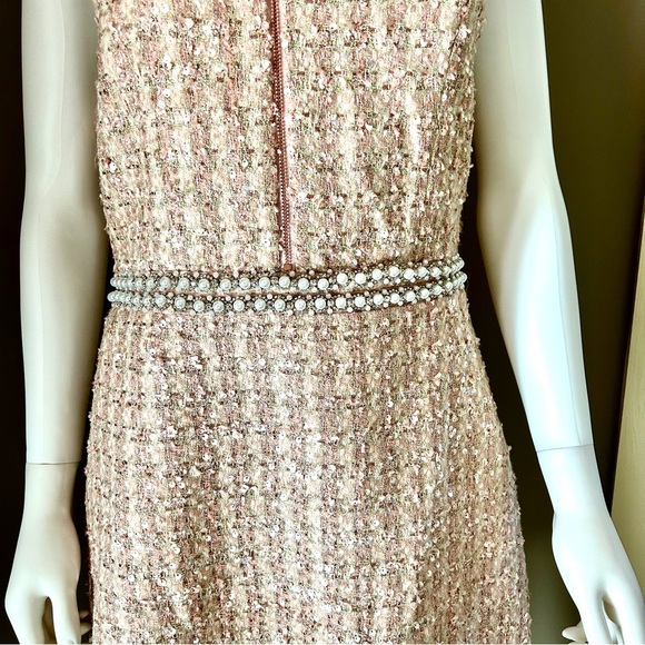 Alice & Olivia Ellis Pink Embellished Mini Dress NWT - Picture 8 of 16